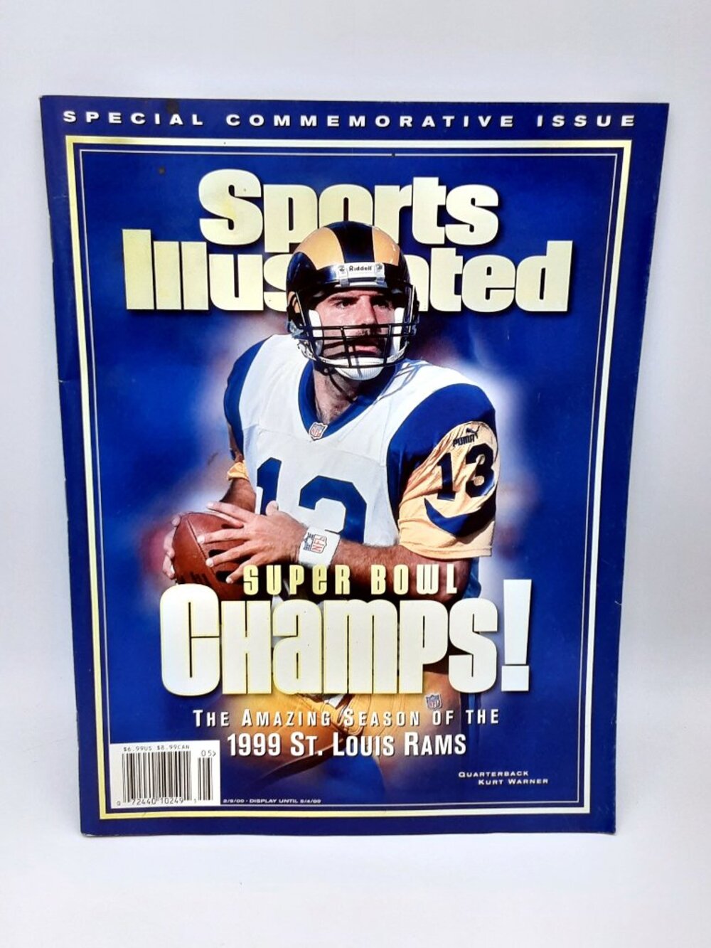 Feb 9 2000 Sports Illustrated Superbowl CHAMPS 1999 St. Louis Rams WARNER